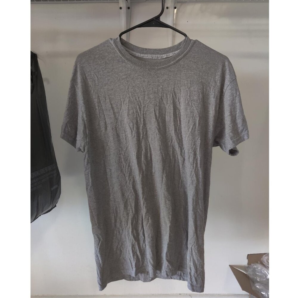 USED DEFECT Hanes Men's Comfort Blend Crew Neck T-Shirt Gray Size M $15 1C408